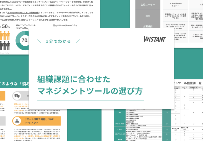 【5分でわかる】組織課題に合わせたマネジメントツールの選び方